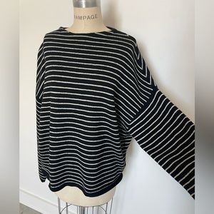 All Saints Marty Crew Wool/Cotton oversized black sweater M